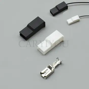 1 комплект TE 1Pin Черный Незапечатанный пластиковый штекер серии 6.3 Автоматический Разъем жгута проводов 171809-3