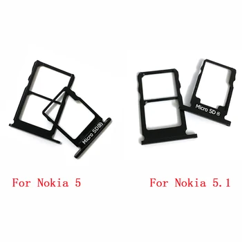 1 комплект Гнездо держателя лотка для sim-карты Слот SD для Nokia 5 5.1 Запасные части