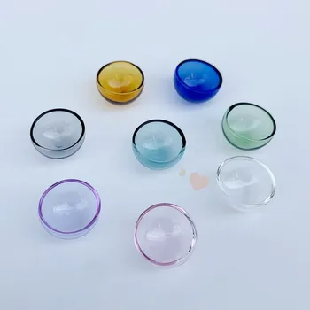 100x20 мм Разноцветная Полусферическая стеклянная крышка-купол из прозрачной полукруглой бутылки 