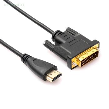 30 шт./лот HDMI-DVI Кабель HDMI DVI-D 24 + 1 Контактный Адаптер Кабели для ЖК-дисплея DVD HDTV XBOX Высокоскоростной Кабель DVI-HDMI 1 М 1,8 М 3 М 5 М