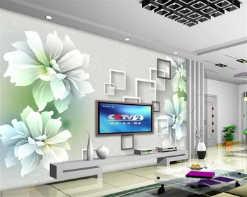 Beibehang 3D Обои Гостиная 3D Ручная Роспись Цветочный ТВ Фон Настенные Фрески обои для стен 3 d papel de parede