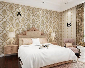 beibehang Европейская роскошь, версия AB, трехмерные обои из нетканого материала под давлением, спальня, гостиная, фреска из папье-маше 3d