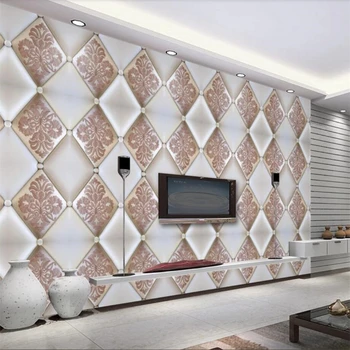 beibehang Пользовательские обои 3D фреска высококачественная вязаная вышивка мягкая сумка ТВ фон стены гостиная спальня 3D обои