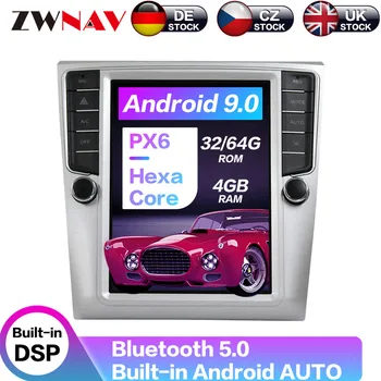 Carplay DSP Android 9,0 PX6 Вертикальный Экран Радио Tesla Автомобильный Мультимедийный Плеер Стерео GPS Навигация Для VW Magotan 2012-2016