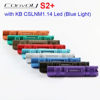 Convoy S2 Plus со светодиодным фонариком KB CSLNM1.14 BTorch 18650 Blue Light для кемпинга, Рыбалки, рабочего освещения, Охоты