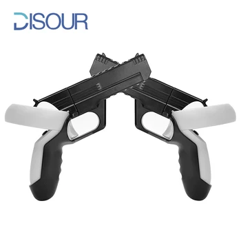 DISOUR VR Shooter Games Пистолет для Oculus Quest 2 Рукоятка контроллера приклада для ружья Улучшенная частота кадров в секунду для Quest 2