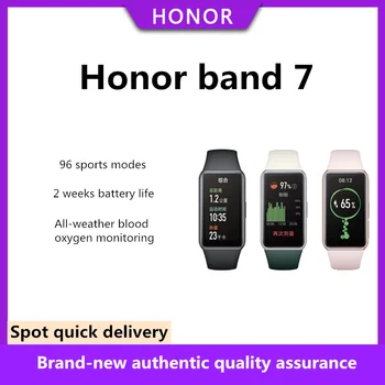 Honor band 7 Всепогодный мониторинг уровня кислорода в крови, 96 видов режимов упражнений, умный браслет, Спортивный браслет