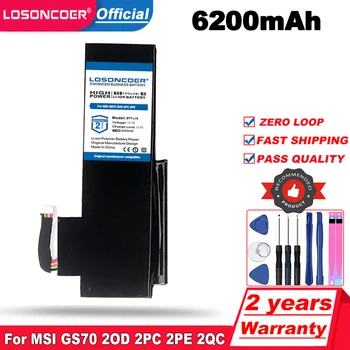 LOSONCOER Аккумулятор для ноутбука MSI GS70 2OD 2PC 2PE 2QC 2QD 2QE GS72 MS-1771 MS-1772 MS-1773 MS-1774 MEDION X7613 MD98802 BTY-L76