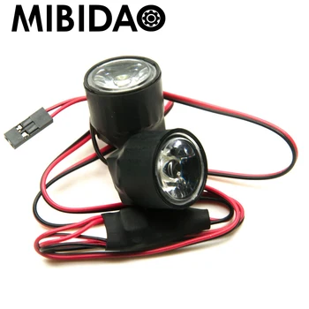 MIBIDAO RC LED Light 1 Вт/3 Вт Ночной Навигационный Прожектор Высокой Яркости для Axial SCX10 TRX-4 1/10 RC Модель Автомобиля Запчасти