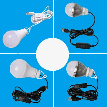 USB-лампа ZK50, светодиодная энергосберегающая лампа, аварийная лампа мобильного питания, плавное затемнение, трехцветная коммутационная линия длиной 2 м