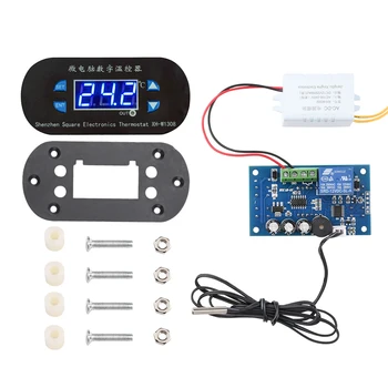 W1308 12V 110V 220V 10A Цифровой термостат Регулятор температуры Регулятор нагрева Переключатель Охлаждения Термометр Красный Синий Дисплей