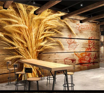 wellyu Индивидуальная большая 3D настенная картина, упаковка, персонализированный фон для пшеничного колоса, обои для спальни
