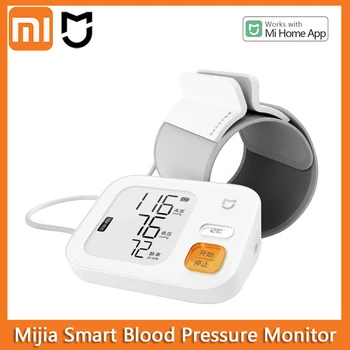 XiaoMi Mijia Smart Bluetooth Arm Монитор Артериального Давления Цифровой Сфигмоманометр Высокой Точности работает с приложением Mi home