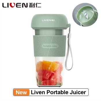 Youpin Liven Портативная электрическая соковыжималка для фруктов и овощей, ручной блендер для перемешивания, перезаряжаемый мини-кухонный комбайн, чашка для сока