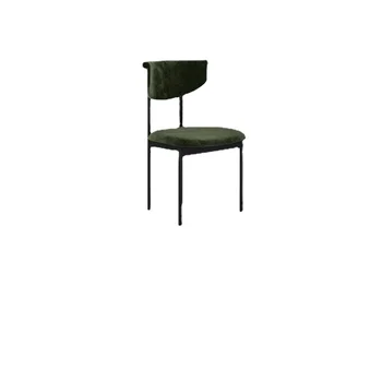 YY Nordic Light Роскошное кресло из искусственной кожи со спинкой для столовой в минималистичном стиле для дома