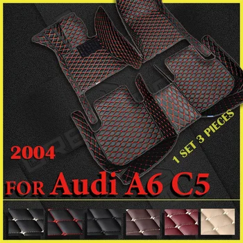 Автомобильные Коврики Для Audi A6 MK2 C5 4B 2004 Пользовательские Автоматические Накладки Для Ног Автомобильные Ковровые Покрытия Аксессуары Для Интерьера
