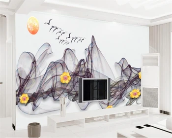 Бейбехан Пользовательские обои простой 3D стерео рельеф абстрактная гостиная спальня телевизор диван фон настенная роспись фото 3d обои
