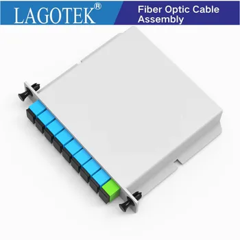 Бесплатная доставка 10 шт./лот 1*8 Волоконно-оптический ПЛК-разветвитель 1x8 LGX Box Кассетная карта для вставки модуля SC/UPC SC/APC PLC splitter