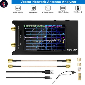 Векторный сетевой Анализатор Nanovna-F V2 50 кГц-3 ГГц Антенный Анализатор HF VHF UHF VNA 4,3 Дюйма с 5000 мАч
