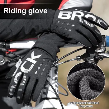Велосипедные перчатки Унисекс с сенсорным экраном, ветрозащитные Лыжные перчатки с полным пальцем, Походные Мотоциклетные перчатки, Велосипедное снаряжение