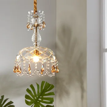 винтажная светодиодная подвеска винтажный хрустальный овальный шар, обеденная настольная лампа, светодиодная дизайнерская лампа в марокканском стиле, роскошный дизайнер