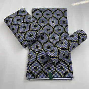 Высококачественный хлопок с африканским принтом в африканском стиле, восковая ткань Анкара для женского вечернего платья 6 ярдов/партия. N2010