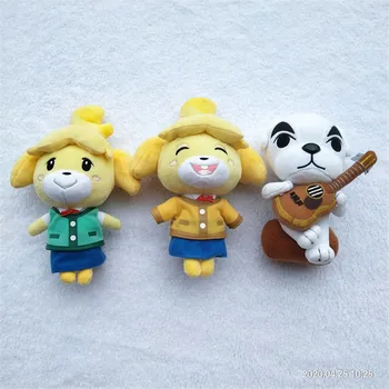 Горячий! Новый слайдер Animal Crossing Isabelle KK, новый лист, улыбающаяся плюшевая кукла Изабель, милый подарок маленькому приятелю