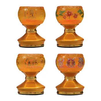 Держатель гхи-лампы, подсвечник, принадлежности для буддийского алтаря, Подсвечник, масляная лампа, держатель для стола, центральное украшение для спальни, домашний декор