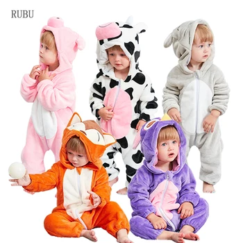 Детский комбинезон для мальчиков и девочек, комбинезон для новорожденных, одежда Bebe, пижамы для малышей, зимняя детская одежда, комбинезон с пандой, детские костюмы