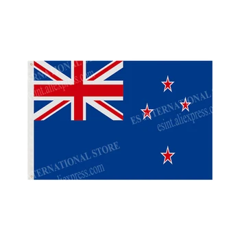 Дизайн подвесного баннера с изображением флага Новой Зеландии, напечатанный на заказ, Уличное украшение, Вечеринка, Спорт, Люверсы из полиэстера для голенища