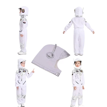 Для девочек-астронавтов, игры для мальчиков, Белый космический костюм, косплей, костюм для бальных приключений, комбинезон, Униформа, Праздничная вечеринка на Хэллоуин