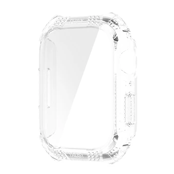 Защитная оболочка ПК Пленка из закаленного стекла Полное защитное покрытие для смарт-часов Apple Watch 7-го поколения Серии 7 41 мм 45 мм