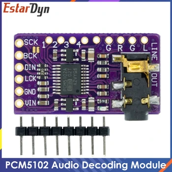 Интерфейс I2S PCM5102A DAC Декодер GY-PCM5102 Модуль Плеера I2S Для Raspberry Pi pHAT Format Board Цифровая Аудиоплата PCM5102