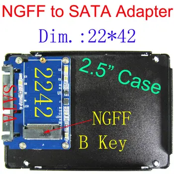 Карта адаптера NGFF M.2 для SATA key B, поддерживает только SSD-накопитель B Key на базе SATA, не поддерживает B key на базе PCI-E и любой M key SSD, всего 2242 мм