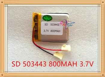 Литровый аккумулятор 3,7 В литий-полимерный аккумулятор 503443 800 мАч беспроводная мышь steelmate электронная собака GPS