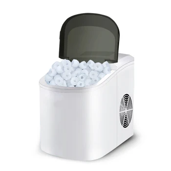 мини-льдогенератор весом 15 кг / день, электрическая цилиндрическая машина для льда, автоматическая бытовая машина для приготовления льда для магазина чая с молоком