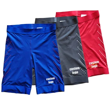 Мужские леггинсы для марафона, мужские спортивные сетчатые шорты, спортивный костюм для быстрого бега, легкоатлетические средние штаны с логотипом на заказ