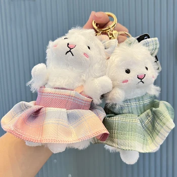 Мультяшный школьный ветер Kawaii, маленькая флисовая плюшевая кукла, брелок, креативные милые плюшевые игрушки-овцы, рюкзак, модные Подарки на День Рождения