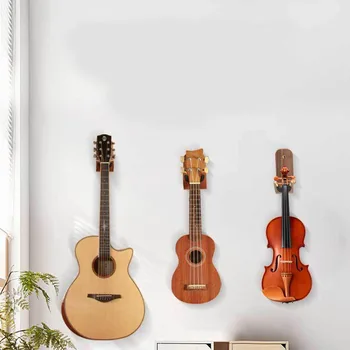 Настенная вешалка для гитары, скейтборда, деревянная вешалка для гитары, настенный держатель для гитары, аксессуары для акустических гитар для домашнего офиса