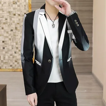 Новый бутик мужских костюмов, молодежный тренд, корейская версия британского стиля, приталенный красивый маленький костюм, официальное маленькое одиночное пальто west coat, пальто