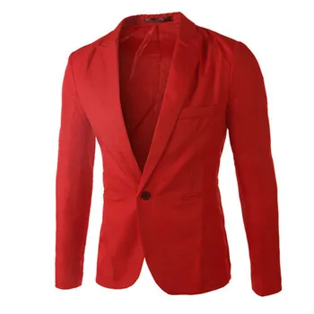 Новый модный мужской замшевый ворсовый тонкий пиджак для отдыха, высококачественные повседневные мужские блейзеры, куртка, пальто, мужской блейзер на одной пуговице