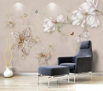обои на заказ beibehang 3D современная ручная роспись маслом цветочный европейский фон для украшения стен живопись 3D обои