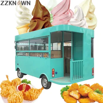 Одобренная DOT Тележка для продовольственного магазина, Морозильная камера для мороженого, киоск по продаже соков, барбекю, пицца, Электрическая тележка для еды для продажи в Европе