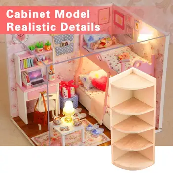 Оригинальная модель шкафа Гладкий шкаф для кукольного домика с высокой имитацией Миниатюрной мебели в соотношении 1:12 