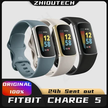 Оригинальные Смарт-часы Fitbit Charge 5, Фитнес-Спортивный Трекер, Монитор Сердечного Ритма, Сна, ЭКГ, Водонепроницаемые Смарт-Часы IOS Android