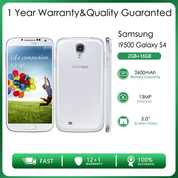 Оригинальный Разблокированный Samsung I9500 Galaxy S4 3G One SIM 2 ГБ ОЗУ 16 ГБ ПЗУ 13 МП 5,0 