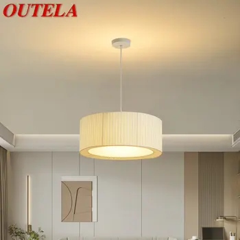 Подвесной светильник OUTELA Nordic, светодиодный Светильник для современного творчества, простая белая люстра, Декор для дома, столовой, Спальни