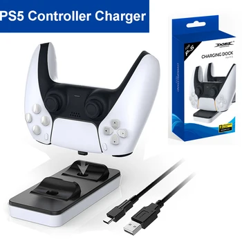 Портативный контроллер для переноски, зарядное устройство, док-станция для зарядки, Игровой USB-кабель, аксессуары для Play Station 5, геймпад для PS5, Джойстик