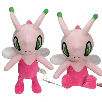 Розовая блестящая игрушка Покемон Челеби, карманный монстр, плюшевая кукла-чучело, креативные украшения-монстры для детей, подарки на День рождения