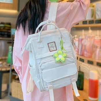 Рюкзак для ноутбука с кавайной книгой для белой девушки, женская модная студенческая сумка, Модный женский рюкзак для колледжа для отдыха, Женская школьная сумка